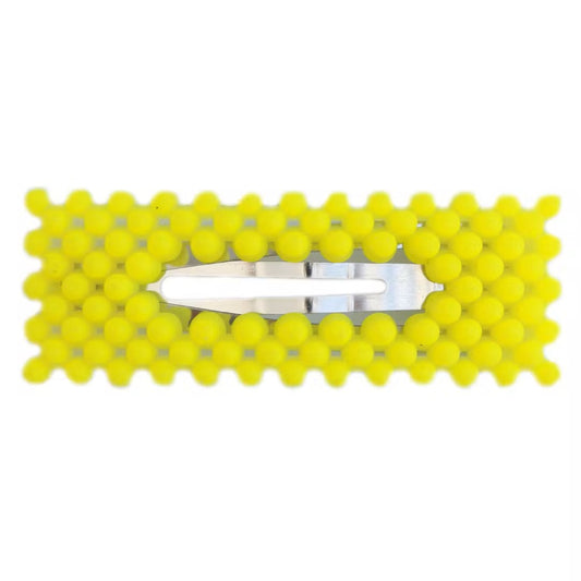 Hiusklipsi Kuplat Neonkeltainen tuotekuva.