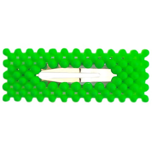 Tuotekuva Hiusklipsi Kuplat neonvihreä.