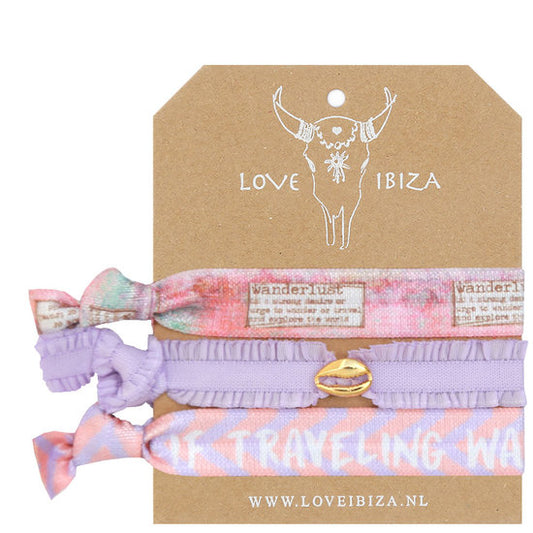 Hiuslenkit pastellinvärit Travel pakkauksessa.